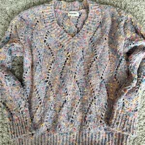 ADORA Speckled V-Neck Sweater